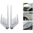 thumbnail image 2 of Car Air Intake Sticker Shark Gills Side Fender Bonnet Decoration Sticker Vent Car Styling Sticker（silver）, 2 of 5