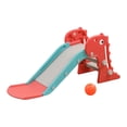 thumbnail image 2 of Dinosaurio en forma de tobogán Escaleras Juguetes de desarrollo Juego de deslizamiento suave Material didáctico Diapositivas Juguete para guardería Rojo CUTICAT Tobogán interior, 2 of 8