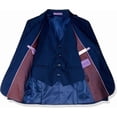 thumbnail image 2 of Jodano Boy's 2141406 Formal 3 Piece Stretch Slim Fit Dress Suit - Medium Blue - 14, 2 of 3