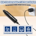thumbnail image 3 of Recortadora de pelo nasal SYAWS Pantalla LED recargable por USB plateada, 3 of 7