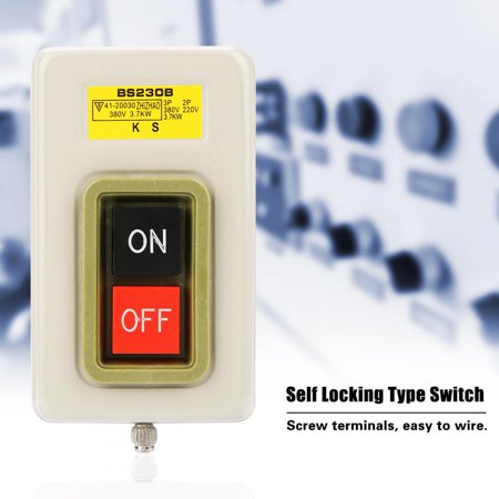 Power Push Button Switch ON/Off Self Locking On Off Switch Push Button ...