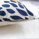 thumbnail image 5 of Juego de 4 fundas de cojín decorativas de lino amarillo y azul de 18 x 18 pulgadas con diseño floral y hojas, fundas de almohada cuadradas., 5 of 5
