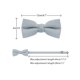 thumbnail image 3 of INSPIRE CHIC Conjunto de Pañuelo de Bolsillo para Hombre Corbata Sólida Corbatas de Pajarita Pre-atadas Conjunto de Invierno Fiesta Gris, 3 of 6