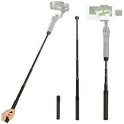 Extension Rod for Gimbal - YILIWIT 29 inch Adjustable Selfie Stick Compatible with Gimbal Stabilizer DJI Osmo Mobile 3 2/Feiyu/Zhiyun Smooth Q & 4 and All Gimbles with 1/4" Thread Handheld Pole