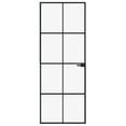 thumbnail image 3 of vidaXL Interior Door Black 29.9"x79.3" Tempered Glass&Aluminum Slim, 3 of 7