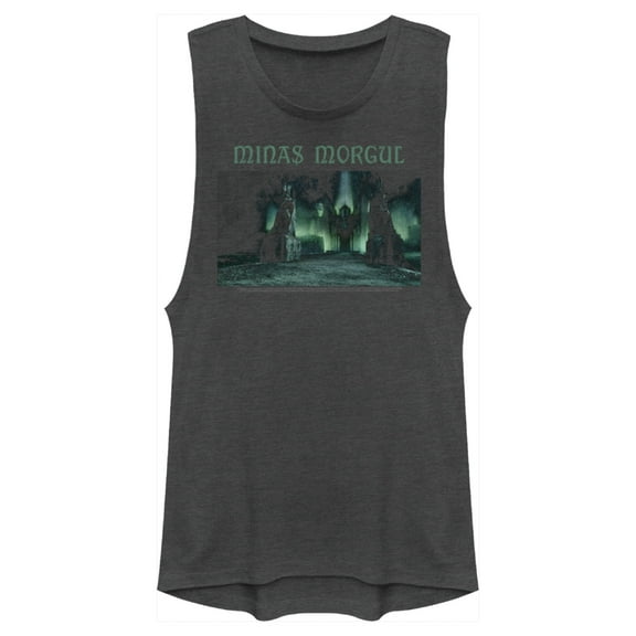 Junior's The Lord of the Rings Fellowship of the Ring Minas Morgul Festival Muscle Graphic Tee Charcoal Large