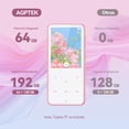 thumbnail image 3 of Reproductor MP3 AGPTEK M3 64GB Bluetooth 2.4" Rosa, 3 of 8