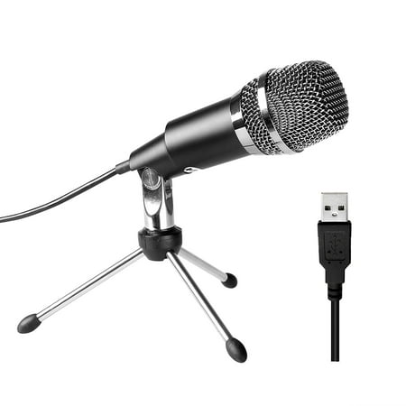 USB Microphone,Fifine Plug &Play Home Studio USB Condenser Microphone for Skype, Recordings for YouTube, Google Voice Search, (Best Mic For Skype)
