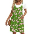 thumbnail image 7 of Summer Savings Wuchoa Ladies Summer Plus Size Flowy Mini Dresses Spaghetti Strap Sleeveless Loose Floral Print Curvy Dresses Round Neck Going Out White Vestidos Casuales Para Mujer, 7 of 7