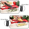thumbnail image 4 of Vegetable Slicer Stainless Steel Mandolin Vegetable Cutter 6 Blades, 4 of 5