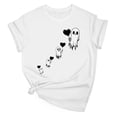 thumbnail image 6 of Danhjin Women's Halloween Print T-Shirts Short Sleeve Crew Neck Casual Pullover Tops Lightweight Loose Cute Graphic Fashion Shirts, 6 of 7