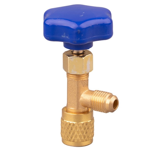 Durable Leak-proof Brass 1/4 SAE Dispensing Valve For R22 R134a R410A Gas