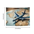 thumbnail image 6 of Kdxio Airplane World Map Adventure Wall Hanging Tapestries Banner For Bedroom College Dorm Home Living Room Party Decor 29X37 In, 6 of 8