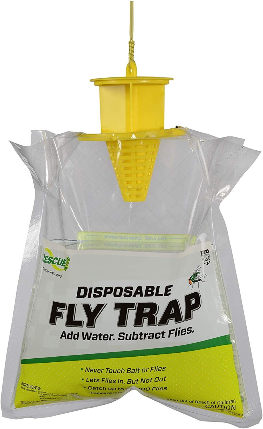 RESCUE Outdoor NonToxic Disposable Fly Trap