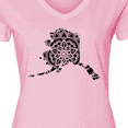 thumbnail image 4 of Inktastic Alaska Silhouette Mandala Women's V-Neck T-Shirt, 4 of 5
