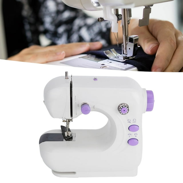 Handheld Sewing Machine, Handheld Sewing Machine for Pillow for Home for Doll for Apron Purple Hand Wheel