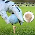 thumbnail image 5 of Yellow Niuniu Tees de golf, 2 3/4 pulgadas, 70 unidades, Tee de golf de madera profesional de lujo, Tee de golf de madera dura natural, 5 of 5