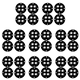 thumbnail image 1 of 4 Uds Mini Ruedas Giratorias Sin Ruido Ruedas Pequeñas Autoadhesivas (perla Pegamento Negro), 1 of 5