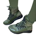 thumbnail image 2 of Puntoco Winter Warm Boots Clearanc and Winter Models Mid-Heel Casual Women'S Warm Mid-Tube Short Cotton Shoes Green 9.5(43), 2 of 5