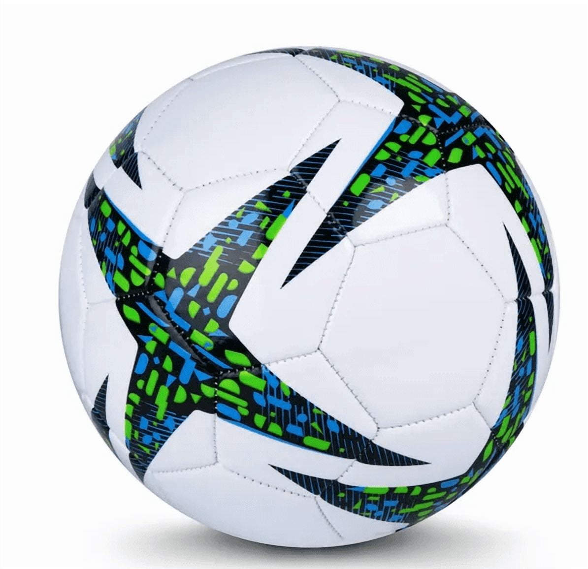 Size 5 Blue Soccer Ball for  Ages 12+  Soft TPU Cover & Air-Retaining Bladder – Ideal for Practice  Games & Training