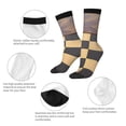 thumbnail image 3 of Fuzoiu Chess Board With Pawns Print Athletic Crew Socks for Men & Women,Casual Crew Socks,Above Ankle Crew Socks for Business, Casual, 3 of 6