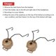 thumbnail image 2 of De Tácticas Para Soporte De Auriculares Tipo Sordin Para Juego De Adaptador De Riel De Casco Rápido (Bronceado) 1 Par Vogacara OD004257-00, 2 of 7