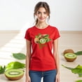 thumbnail image 3 of Playera Blusa De KIWI – Estilo Tropical que Te Llena de Vida Ropa Para Mujer Color Rojo Talla Grande Marca Emil SaEs, 3 of 4