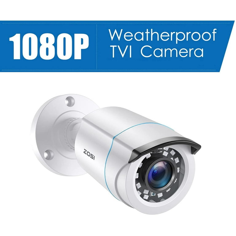ZOSI 2MP 1080p Video Set, Security Camera Pack of 4, Outdoor