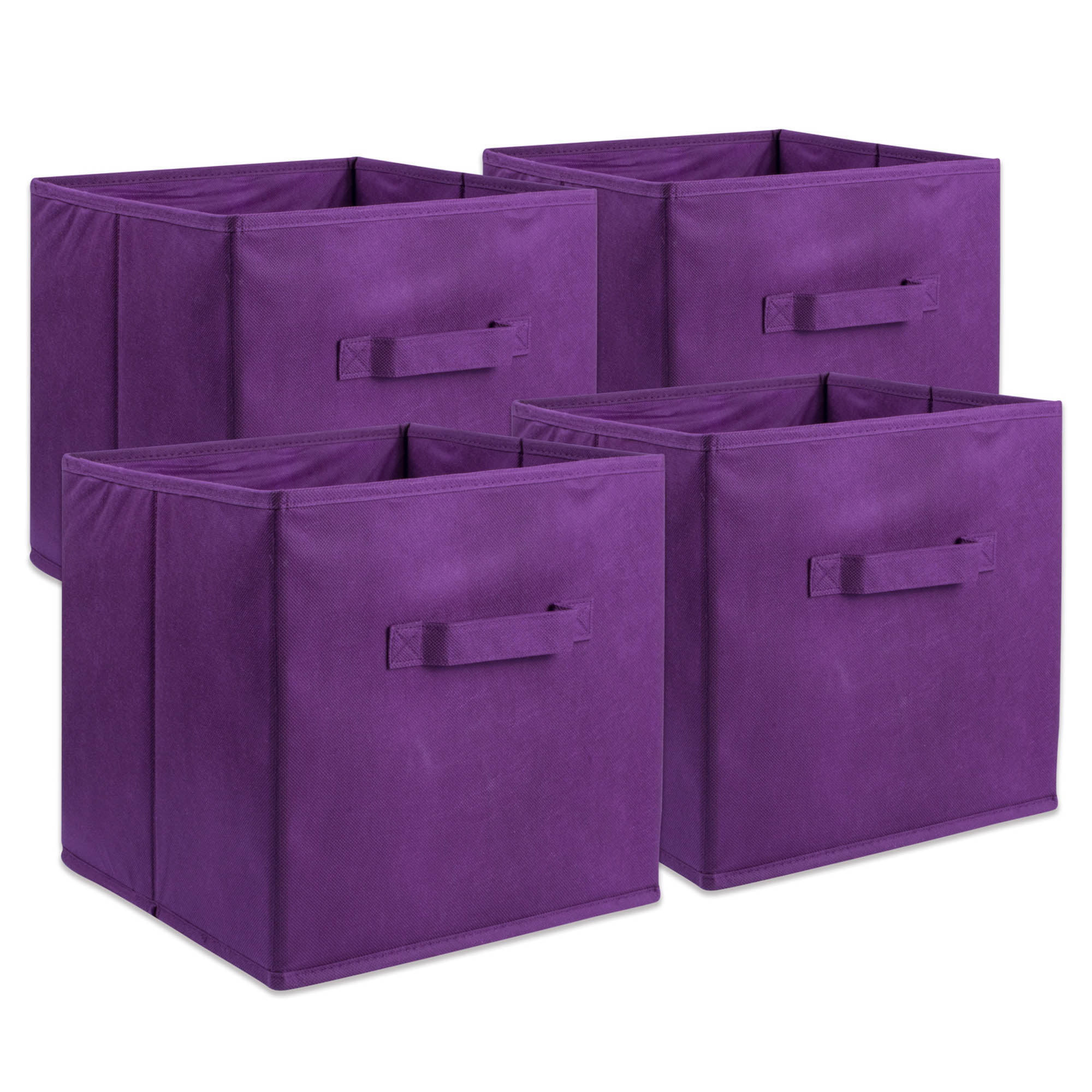 Details about   6Pcs Large Foldable Storage Bin Basket Cube W/Handles,Home Closet & Office,Beige 