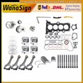thumbnail image 2 of Piston Timing Chain Kit VVT Bearings Head Gasket Bolts Set Con Rod For Hyundai Kia G4FJ 1.6L 09-22, 2 of 8