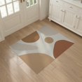 thumbnail image 3 of ODIKA 3'x5' Warm Earth Tones Abstract Design Washable Accent Rug Modern Minimalist Shapes for Chic Spaces Pet Friendly, Non-Shedding Mat for Bedside, Nursery Room, 3 of 7