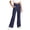 H112-Navy, variant on Girls Flare Leggings Kids Bell Bottom High Waisted Yoga Dance Flared Bootcut Pants(Navy,11-12 Y)