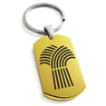 thumbnail image 1 of Stainless Steel Demeter Greek Goddess of Agriculture Engraved Dog Tag Keychain Keyring, 1 of 1