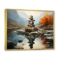 thumbnail image 2 of Designart "Echoes of the Spiritual Stone I" Landscapes Floater Framed Canvas Wall Art, 2 of 7