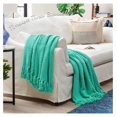 thumbnail image 2 of Chen xin Premium Textured Knit Throw Blanket with Tassels - Soft, Cozy Blanket for Couch, Bed, Living Room - 50" x 65” - Holiday, 2 of 8