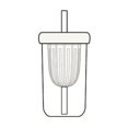 thumbnail image 4 of Vaso de Agua de Vidrio Sin Plomo Estilo con Tapa y Pajita, Vaso de Café Helado para Uso Al Aire Libre, Apto para Niños, 4 of 6