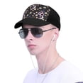 thumbnail image 4 of Naloa Snake And Floral1 Adult adjustable Print Baseball Hat, Patchwork curved brim baseball capfor Men and Women, One Size, 4 of 5