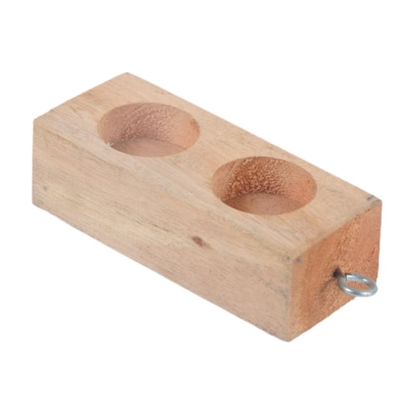 Bunblic Wood Slopes Friction Block Inclined Plane Slider Professional Physics Experiment Portable Wooden Friction Block for Children 2 Hole
