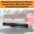thumbnail image 3 of Fleetside Rear Roll Pan 18 Gauge Steel For 1973-1987 Chevrolet C10 C20 C30 K10 K20 K30 Pickup with License Plate Holes Light Kit, 3 of 10