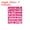 Fuchsia, variant on Uxcell 1 inch Self Adhesive Waterproof Vinyl Letter Number Sticker Set, 8 Sheet White