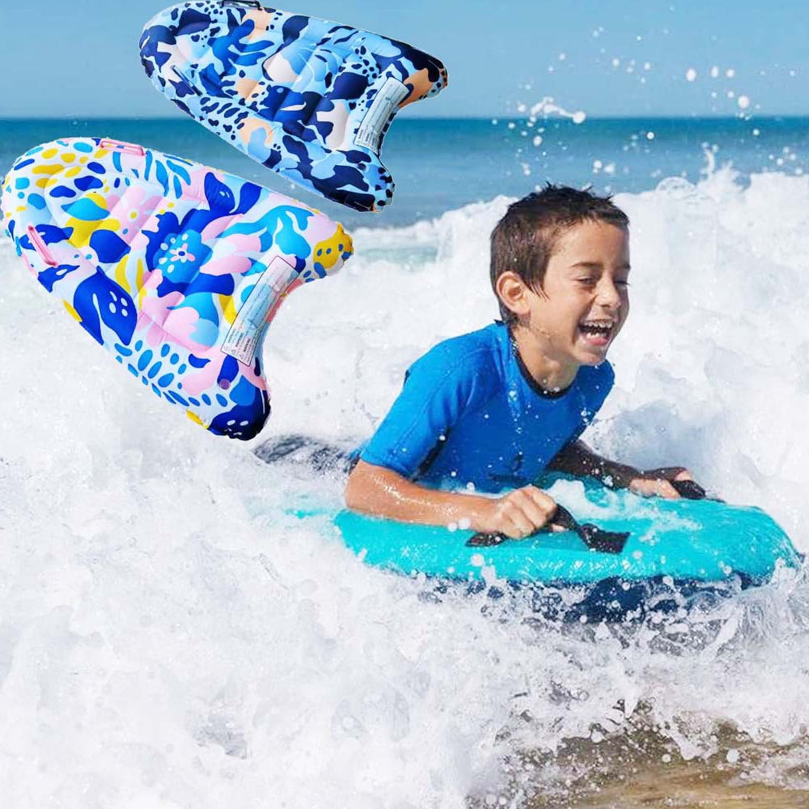 Msgweeeg Pool Weights for Water Exercise Water Weights Outdoor Water Inflatable Surfboard Children's Portable Inflatable Prone Board Water Inflatable Products Sea Surfing Paddleboard