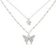 thumbnail image 1 of Collar De Cadena Doble ，Mariposas Brillantes Collar De Mujer Shuxiu Wang  9024719206066, 1 of 5
