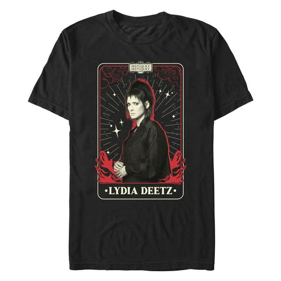 Men's Beetlejuice Beetlejuice Lydia Deetz Tarot Card Graphic T-Shirt