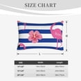 thumbnail image 6 of Balery Pink Flamingo Bedding Queen Pillow Cases - Envelope Closure - Soft Brushed Microfiber Fabric - Shrinkage and Fade Resistant Pillow Cases-16"x24", 6 of 9