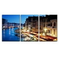 thumbnail image 2 of wall26 - 3 Piece Canvas Wall Art - Grand Canal in Venice, Italy at Sunset - Modern Home Art Stretched and Framed Ready to Hang - 24"x36"x3 Panels, 2 of 4