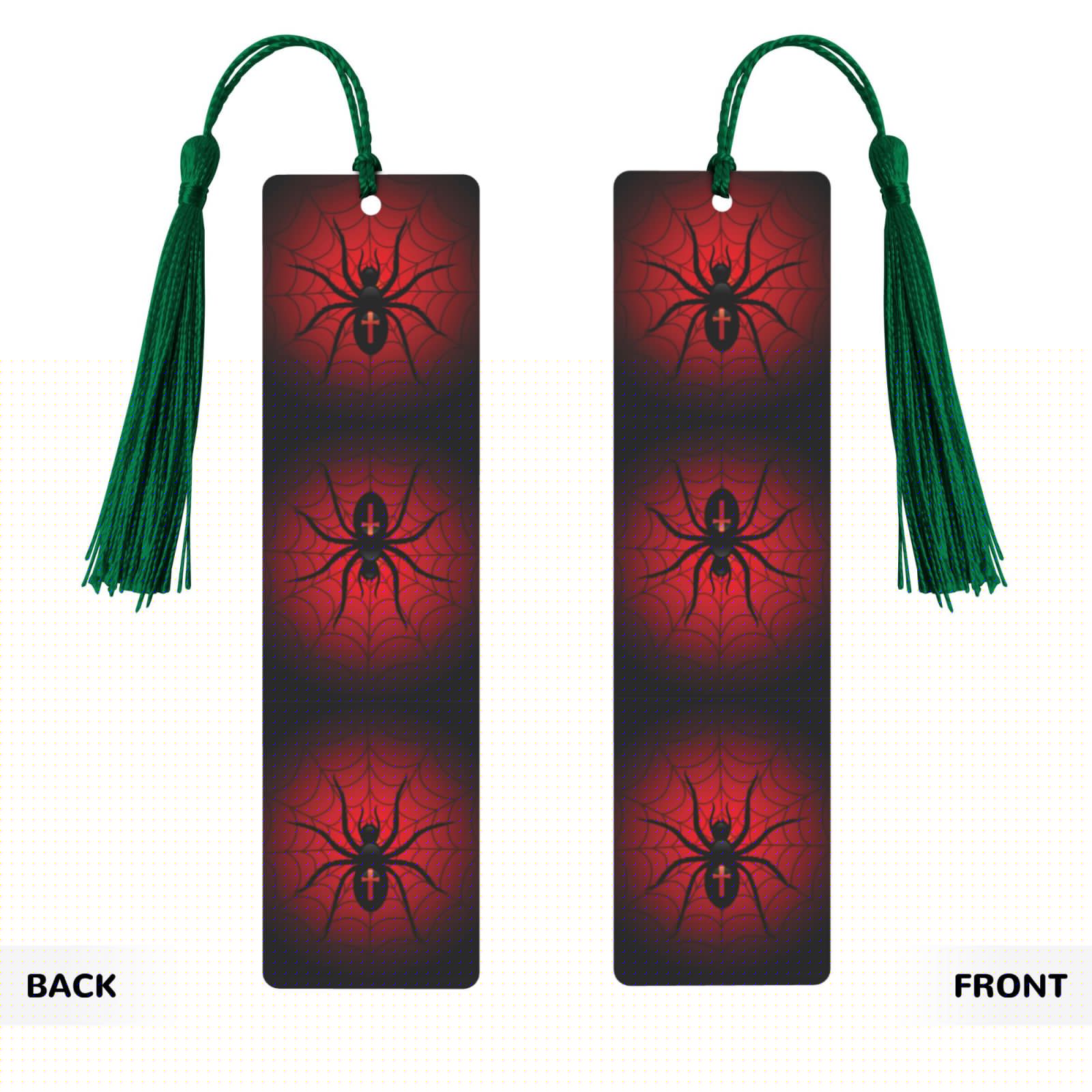 thumbnail image 2 of Kdxio Spider on the Web Print Metal Tassel Bookmarks,Perfect Gift for Art Lovers and Bookworms Metal Bookmarks for Women, 2 of 8