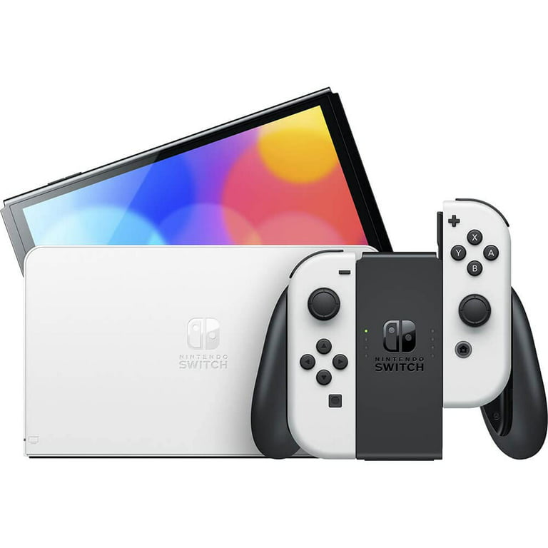 Newest Nintendo Switch (OLED Model) White Joy Con 64GB Console 