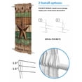 thumbnail image 3 of Western Texas Star Vintage Blackout Curtains, French Door Curtains for Door Window, Retro Farmhouse Brown Green Wooden Privacy Drapery for Patio/Sidelight Doors, 1 Panel with Tieback, 25 x 72 Inches, 3 of 6