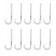 thumbnail image 1 of Highcraft PXJHNG003-10 PEX Soporte J-Hook Hanger con clavos para cable de cuerda de tubo de 3 pulgadas Plástico duro (paquete de 10) 3 en blanco, 1 of 1