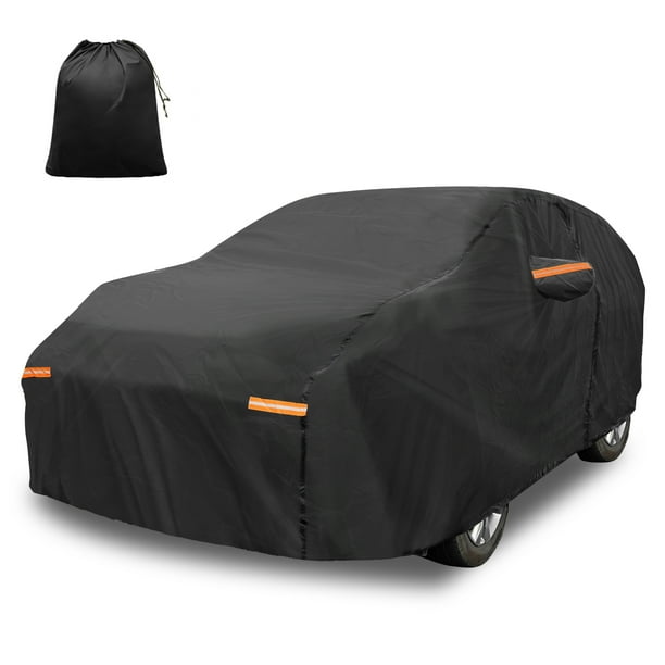 Funda de coche Bargains de aluminio para exteriores, funda a prueba de agua con cremallera en la puerta del conductor, negra para Honda Odyssey